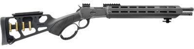 Chiappa Firearms 920434 92 TD AE Tactical Wildlands 44 Mag 5+1 16″ Threaded, Blued Barrel/Rec, Black Furniture, M-LOK Handguard, Skeletonized Stock with Ammo Holder, Wide Lever, Optics Mount, Paracord Sling