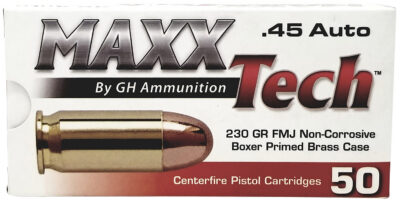MAXXTech Pistol Ammo 45 ACP 230 gr. FMJ 50 rd.
