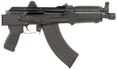 Arsenal SAM7K55 SAM7K  7.62x39mm 30+1 8.50″ Black Steel Threaded Barrel, Polymer Handguards, Black Aluminum Forged & Milled Receiver, Mounted 1913 Picatinny Rail, Black Polymer Grips