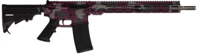 Great Lakes Firearms GL15223SSMMAN AR-15 Mission 223 Wylde 30+1 16″, Manhattan Camo Rec/15″ M-Lok Handguard, Black Carbine Stock & A2 Grip, Muzzle Brake