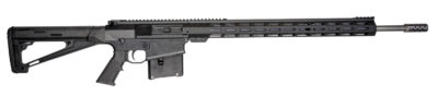Great Lakes Firearms GL10LA300SSBLK AR-10  300 Win Mag 5+1 24″, Black, 20″ M-Lok Handguard Fixed Hogue OverMolded Stock, A2 Grip, Muzzle Brake