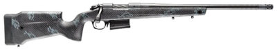 Bergara Rifles B14SM759CF B-14 Crest 6.5 PRC 3+1 20″ Sniper Gray Cerakote #5 Contour Threaded Barrel, Sniper Gray Cerakote Steel Receiver, Black & Gray Sponge Fixed Carbon Fiber Stock