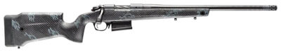 Bergara Rifles B14LM751CF B-14 Crest 300 Win Mag 5+1 22″ Sniper Gray Cerakote #5 Contour Threaded Barrel, Sniper Gray Cerakote Steel Receiver, Black & Gray Sponge Fixed Carbon Fiber Stock