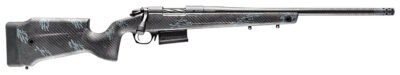 Bergara Rifles B14LM7513CF B-14 Crest 7mm PRC 5+1 22″ Sniper Gray Cerakote #5 Contour Threaded Barrel, Sniper Gray Cerakote Steel Receiver, Black & Gray Sponge Fixed Carbon Fiber Stock