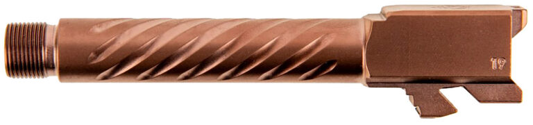 Ballistic Advantage BAPSG195T3R Premium Series 9mm Luger Fits Glock 19 Gen 3-5 Spiral Fluted Threaded Copper PVD Stainless Steel