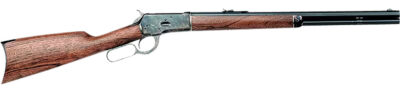 Cimarron AS611 1892 Cogburn Carbine 45 Colt (LC) 10+1 20″ Blued Octagon Barrel, Color Case Hardened Receiver, Walnut Furniture