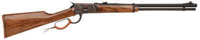 Gforce Arms GFLVR357CC Saddlehorn  Full Size 357 Mag 10+1 20″ Blued Steel Barrel, Color Case Hardened Aluminum Receiver, Turkish Walnut Fixed Stock