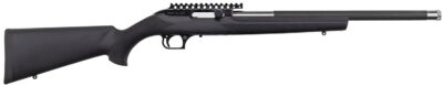Magnum Research SBA17HMH Magnum Lite  17 HMR 19″ Black Steel Threaded Barrel, Black Fixed Hogue OverMolded Stock