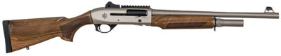 MAC 21000159 2 Tactical Marine 12 Gauge 3″ 5+1 18.50″, Electroless Nickel Barrel/Rec, Walnut Furniture, Ghost Ring Sight, Optics Mount, 3 Chokes