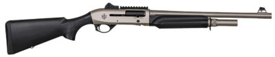 MAC 21000158 2 Tactical Marine 12 Gauge Semi-Auto 3″ 5+1 18.50″ Electroless Marine Nickel Steel Barrel & Picatinny Rail Steel Receiver, Black Fixed Synthetic Stock