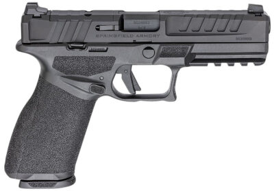 Springfield Armory EC9459BU15 Echelon  Full Size 9mm Luger 15+1 4.50″ Black Melonite Steel Barrel & Steel Optic Ready/Serrated Slide, Black Polymer Frame w/Picatinny Rail, Textured Grip, Ambidextrous