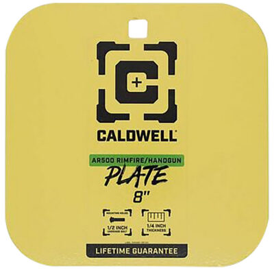 Caldwell 4002878   8″ Rimfire/Handgun Yellow AR500 Steel Gong 1/4″ Thick