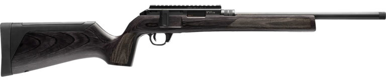 Hammerli Arms 5800300 Force B1 22 LR 10+1 16.10" Matte Black Steel Threaded Barrel, Picatinny Rail Black Steel Receiver, Adjustable All Weather Gray Wood Stock