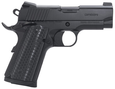 EAA GIRSAN 392050 MC1911 SC Untouchable Sub-Compact Frame 45 ACP 6+1 3.40″  Black Steel Barrel, Black Serrated Steel Slide & Frame w/Beavertail, Black Polymer Grip