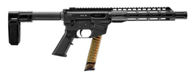 FREEDOM ORDNANCE FX9P10SBM FX-9  9mm Luger 32+1 10″, Black, M-LOK Handguard, SB Mini Brace, A2 Grip, 3″ Faux Suppressor