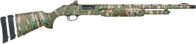 Mossberg 54684 500 Super Bantam Turkey 20 Gauge 5+1 3″ 20″, Mossy Oak Green Leaf, Optic Cut Rec, Synthetic Stock with Adj. Shims, XF Turkey Choke, Includes Holosun Red Dot