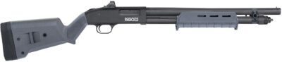 Mossberg 51606 590S w/Optic Compact 12 Gauge Pump 3″ 5+1 18.50″ Matte Blued Steel Barrel, Drilled & Tapped Receiver, MOE Forend, Gray Magpul SGA Adj Stock Synthetic Stock, Holosun Micro Dot