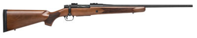 Mossberg 28137 Patriot Walnut Full Size 350 Legend 4+1 22″ Matte Blued Fluted Barrel, Matte Blued Stainless Steel Receiver Drilled & Tapped, Walnut Fixed Stock, Right Hand