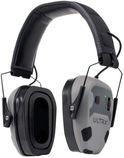 UltrX Bionic Fuse Bluetooth Electronic Earmuff – Cement Gray