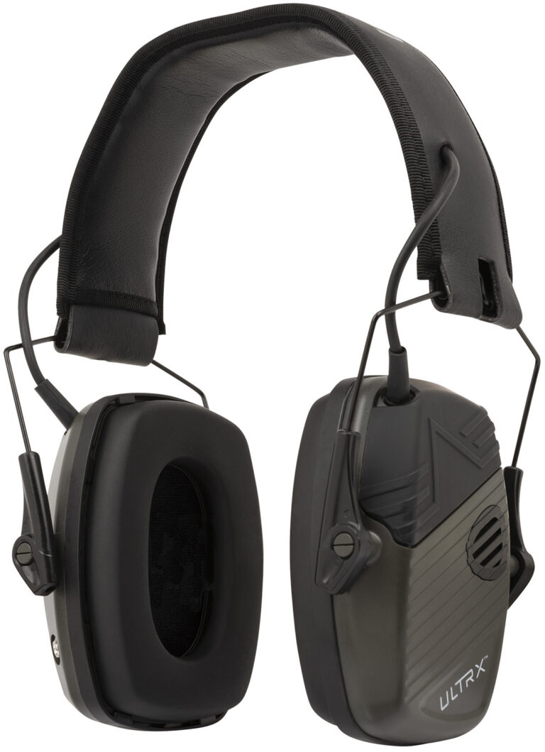 ULTRX Stereo Electronic Earmuff - Olive