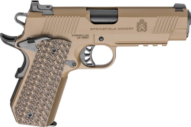1911 TRP CARRY 45 ACP SEMI-AUTO HANDGUN 1911 TRP 45 ACP 4.25'' BBL (3)7RD MAG W/LIGHT RAIL COYOTE