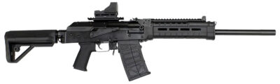 JTS Shotgun M12AKT2.1 M12AK T1 12 Gauge Semi-Auto 5+1 (2.75″) 3″ 18.70″ Chrome-Lined Barrel, Black, M-Lok Handgaurd, Fixed Stock, Adj. Gas Block, 3 Chokes, Includes Red Dot