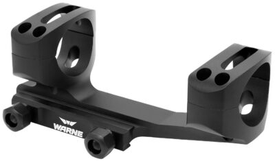 Warne XSKEL1TW X-SKEL Scope Mount/Ring Combo Black Anodized 1″ 0 MOA