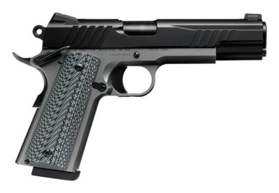 Savage Arms 67206 1911 Government 9mm Luger 10+1 5″ Black Stainless Steel Barrel, Black Nitride Serrated Stainless Steel Slide, Stainless Steel Frame w/Beavertail, Black/Gray VZ Grip