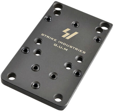 Strike Industries GLOCKGUMV2 Universal Optic Mount for Glock Version 2  Black Compatible w/Glock (Except 42/43/43X/48)