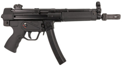 MAC 12750004 5  9mm Luger 30+1 8.90″ Black Phosphate Steel Threaded Barrel, Black Phosphate Optics Ready Receiver/Frame, Black Grip, Ambidextrous