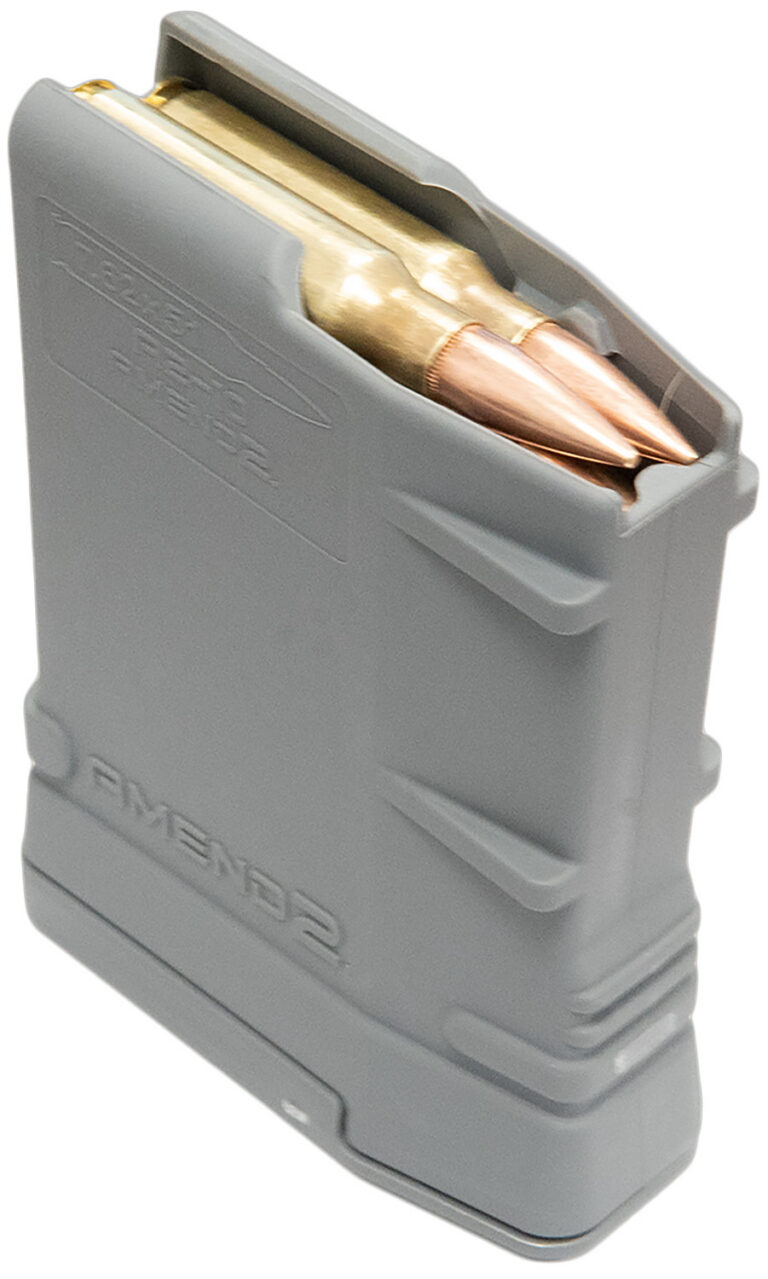 SR-25 AR-10 7.62X51 NATO RIFLE MAGAZINE SR-25 AR-10 7.62X51 NATO 10 ROUND MAGAZINE GRAY