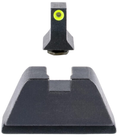SUPPRESSOR/OPTIC HEIGHT SIGHT SET FOR STANDARD FRAME GLOCKS SUPPRESSOR/OPTIC HEIGHT SIGHT SET YELLOW/BLACK STD GLOCKS