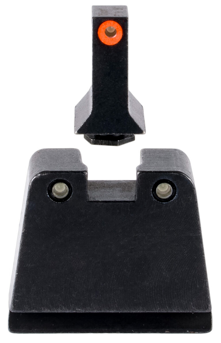 SUPPRESSOR/OPTIC HEIGHT SIGHT SET FOR SLIM FRAME GLOCKS SUPPRESSOR/OPTIC HEIGHT SIGHT SET ORANGE/TRITIUM SLIM GLOCKS