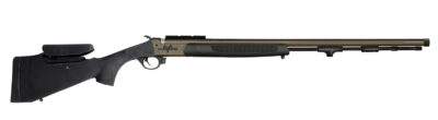 Traditions R74665050B Pursuit XT Pro 45 Cal Tungsten Cerakote 26″ Fluted/Threaded w/VAPR Twist Barrel, Black Adj Cheek Piece & LOP Synthetic Stock