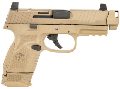 FN 66101794 509C MRD  Compact W/Compensator Frame 9mm Luger 4.20″ 15+1 12+1 Black Flat Dark Earth PVD Flat Dark Earth