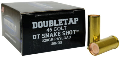 DoubleTap Ammunition 45CSSS2 Snake Shot  45Colt 220gr 20 Per Box/50 Case