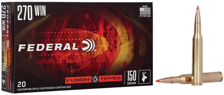 Federal F270TFS2 270Win 150gr Fusion Tipped 20 Per Box/10 Case