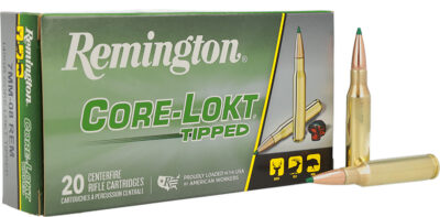 Remington Ammunition R20039   7mm-08Rem 140gr Core-Lokt Tipped 20 Per Box/10 Case
