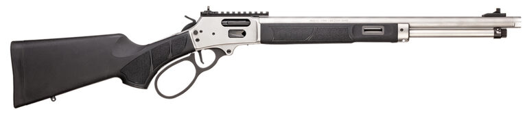 Smith & Wesson 13812 1854 44 Mag 9+1 19.25" Stainless Steel Threaded Barrel, Picatinny Rail Receiver, Fixed Black Synthetic Stock