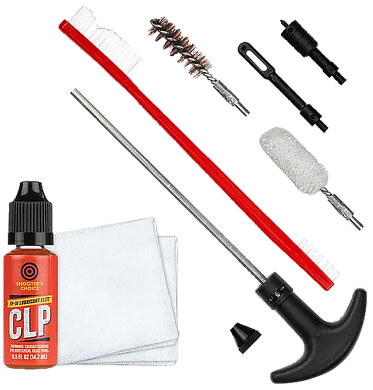 Shooters Choice .45 Cal Pistol Gun Rod Cleaning Kit (aluminum)