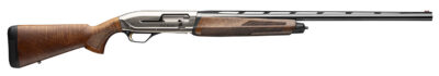 Browning 011779205 Maxus II Upland Full Size 12 Gauge Semi-Auto 3″ 4, 2 3/4″ Shells 26″ Matte Blued Vent Rib Barrel, Satin Nickel Aluminum Receiver,  Grade I Turkish Walnut Wood Stock w/Adj Shim