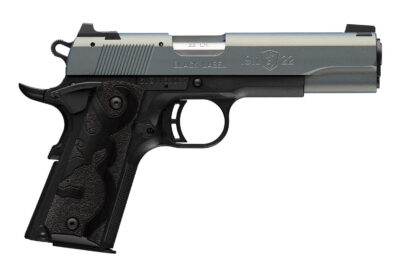Browning 051899490 1911 Black Label Full Size Frame 22 LR 10+1 4.25″ Matte Stainless Steel Barrel, Northern Lights Cerakote Serrated Aluminum Slide, Matte Black Polymer Frame, Black Polymer Grip