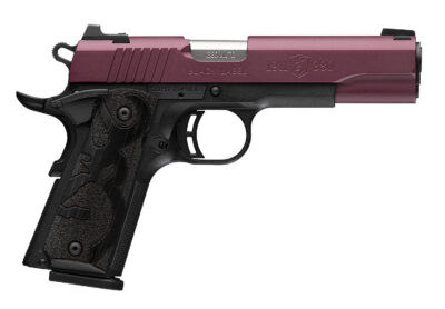 Browning 051994492 1911 Black Label Full Size Frame 380 ACP 8+1 4.25″ Matte Stainless Steel Barrel, Black Cherry Cerakote Serrated Steel Slide, Matte Black Polymer Frame, Black Polymer Grip