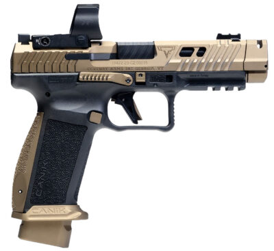 TTI COMBAT 9MM LUGER SEMI-AUTO HANDGUN WITH MECANIK MO3 TTI COMBAT 9MM 4.6” BBL (2)18RD MAG TTI BRONZE W/MECANIK MO3