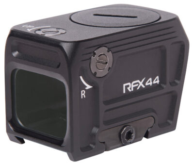 Viridian 9810112 RFX44  Black Anodized 1 x 21 mm x 16.5 mm 5 MOA Green Dot ACRO Footprint/Picatinny Low Mount