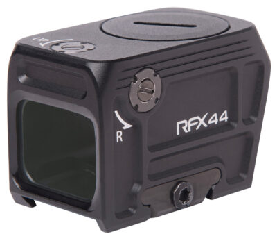 Viridian 9810113 RFX44  Black Anodized 1 x 21 x 16.5mm 5 MOA Green Dot ACRO/Picatinny High Mount