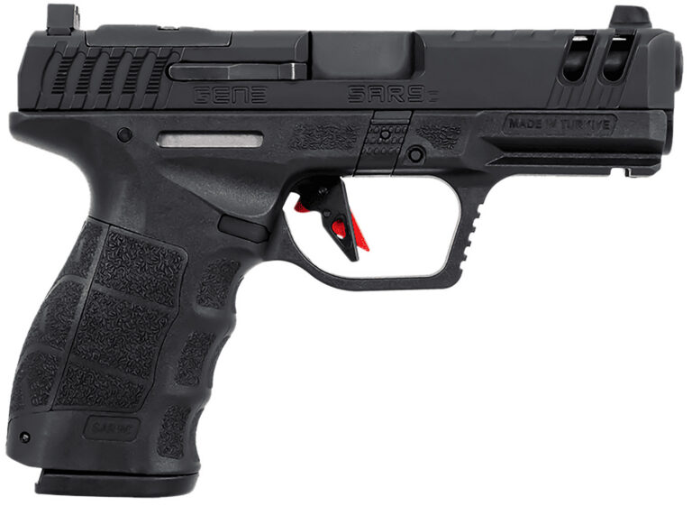 SAR USA SAR9CG3BL SAR9 C Gen3 Compact Frame 9mm Luger 15+1 4" Black Steel Barrel, Black Steel Optic Ready/Ported/Serrated Slide, Black Polymer Frame w/Picatinny Rail, Interchangeable Backstrap Grip