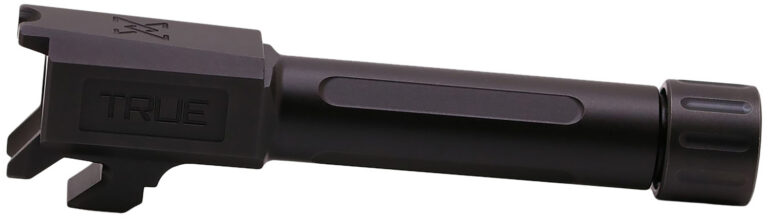 True Precision Inc TPSHCBXTBL Springfield 9mm Luger 3.10" Threaded Black Nitride Stainless Steel, Fits Springfield Hellcat