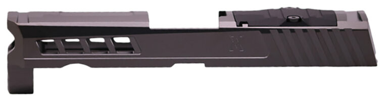 True Precision Inc TPP32CSBCRMR Axiom Optic Cut Slide Fits Sig P320 Black DLC Anodized 416R Stainless Steel