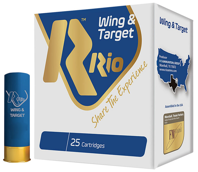 RIO AMMUNITION WT2875 Wing & Target 12 Gauge 2.75" 1 oz 7.5 Shot 25 Bx/ 10 Cs